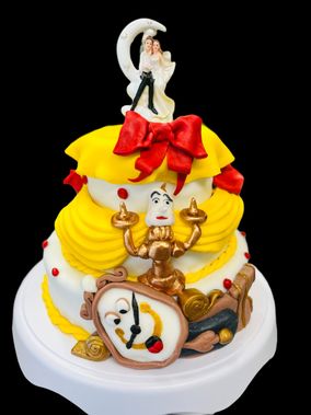 gâteau la belle et la bête 